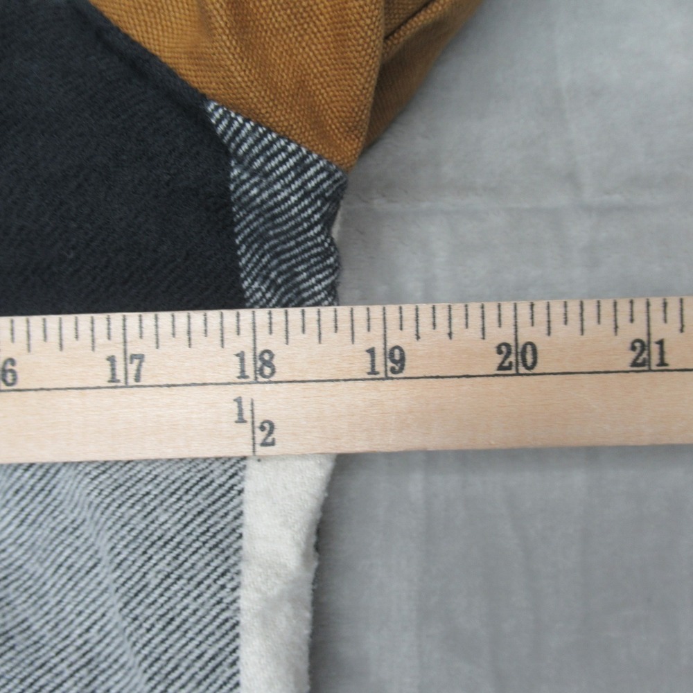 KAVU Jacket Women Medium Brown Plaid Insulated Quilt Lined Canvas Highland‎ Rain - Picture 10 of 12